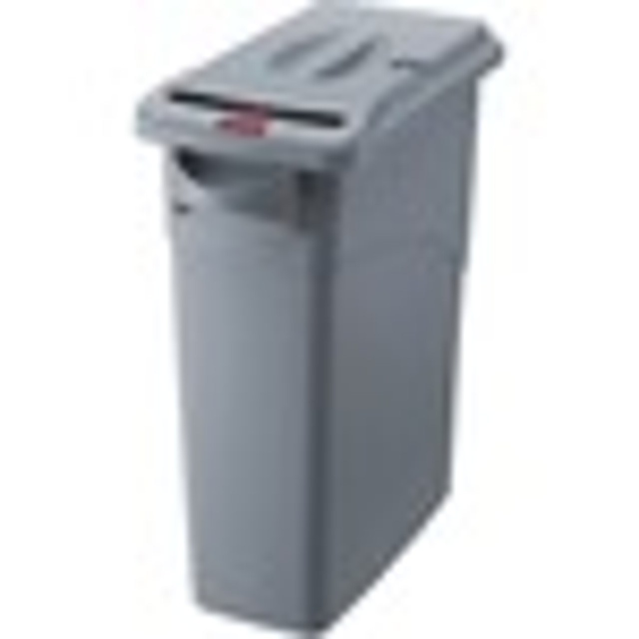 Rubbermaid Commercial Products Slim Jim 23 Gal. Gray Vented Trash