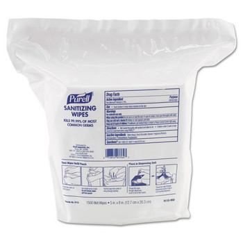 Purell® 9341-06 110 Count Foodservice No-Rinse Food Contact Surface  Sanitizing Wipes