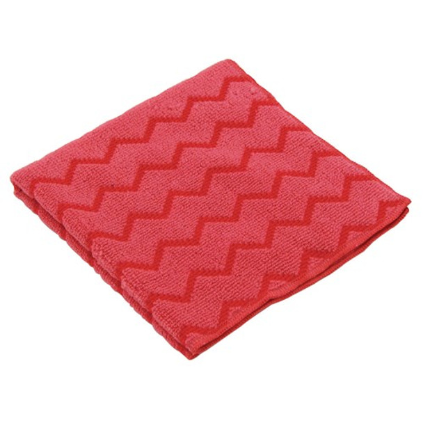 HYGEN™ 16 IN X 16 IN Microfiber Cloth, 12 Pack, Red