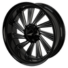 Derailed Harley Trike Black Double Cut Wheels