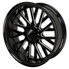 Dirty Deeds Harley Trike Black Double Cut Wheels