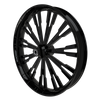 Roulette Harley Touring Black Wheels 3/4 View