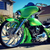 34 Inch El Krwa Chrome Harley Wheel