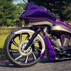 34 Inch XR9 3D Black Double Cut Harley Wheel