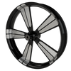 21 Inch Contraband Black Double Cut Harley Wheel