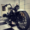 26 Inch Dirty Spoke Black Harley Wheel