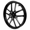 PS.03 Harley Softail | Dyna | Sportster Black Double Cut Wheels