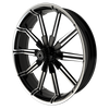 OG.12 Harley Softail | Dyna | Sportster Black Double Cut Wheels