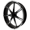 OG.14 Harley Softail | Dyna | Sportster Black Double Cut Wheels