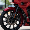 Derailed Harley Softail | Dyna | Sportster Black Double Cut Wheels