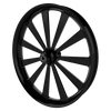Elliptical Illusion Harley Softail | Dyna | Sportster Black Wheels