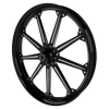 High Stakes Harley V-Rod Black Double Cut Wheels