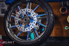 GT2 Indian Chrome Wheels with blue insert