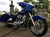 Gasser Harley V-Rod Chrome Wheel on a motorcycle