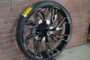 26x3.75" BLACK DOUBLE CUT GUINZU (2008-2023 HD Touring)