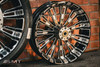 23x5.5" / 18X5.5" BLACK DOUBLE CUT ROULETTE PAIR (2009-2023 HD TOURING)
