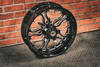 18x5.5" BLACK DOUBLE CUT RING OF FIRE (2014-2023 HD Touring)