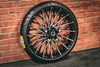 21X3.25" BLACK DOUBLE CUT 3D DIRTY SPOKE (2014-2023 HD TOURING)