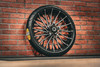 21X3.25" BLACK DOUBLE CUT 3D DIRTY SPOKE (2014-2023 HD TOURING)