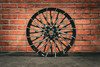 21X3.25" BLACK DOUBLE CUT DIRTY SPOKE (2024+ HD TOURING)