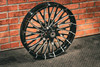 21X3.25" BLACK DOUBLE CUT DIRTY SPOKE (2024+ HD TOURING)
