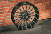 21X5.5" BLACK DOUBLE CUT DIRTY SPOKE (2024+ HD TOURING)