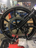 Imitator matching rotor on motorcycle wheel