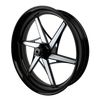 GT6Sixer Bulldog Fat Tire Black Wheels with Chrome Aluminum Insert