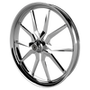 Rage Bulldog Fat Tire Chrome Wheels