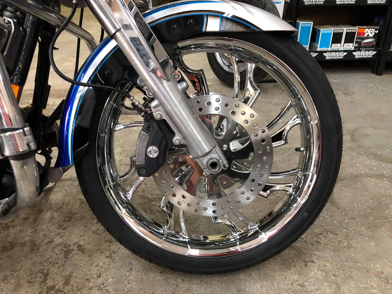 16 Inch Guinzu Chrome Harley Wheel - SMT Wheels