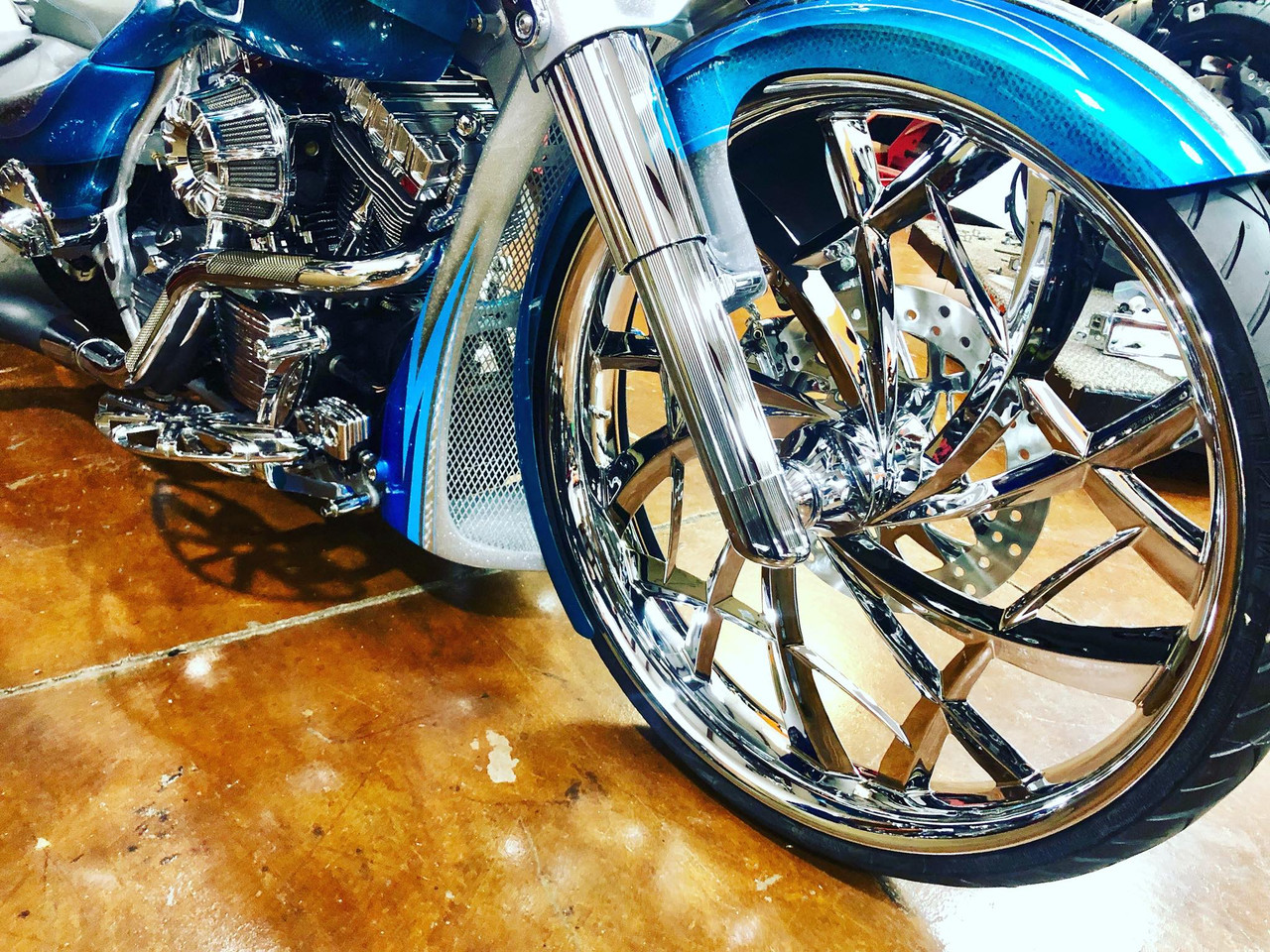16 Inch Astro Chrome Harley Wheel - SMT Wheels