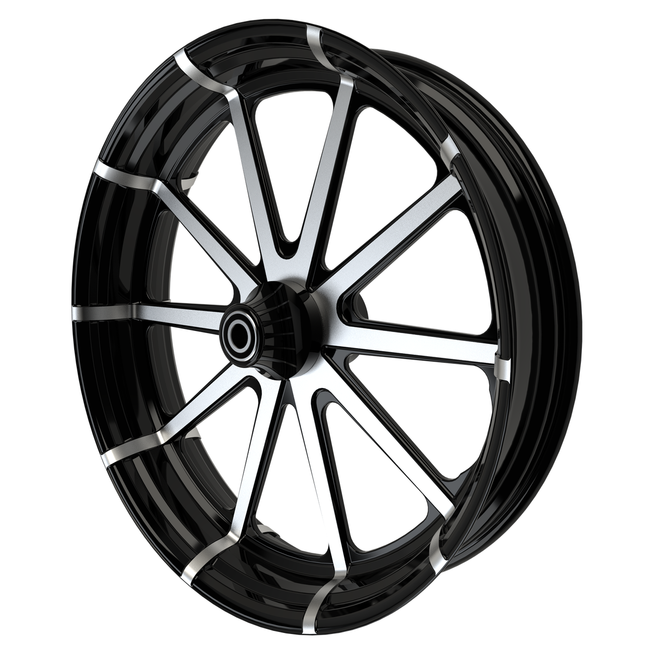 OG.07 Harley Softail | Dyna | Sportster Black Double Cut Wheels