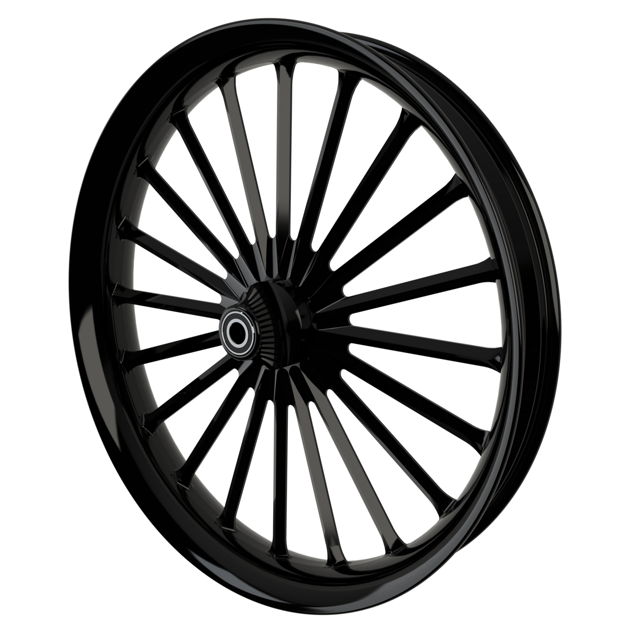 Straight Line Harley Softail | Dyna | Sportster Black Wheels