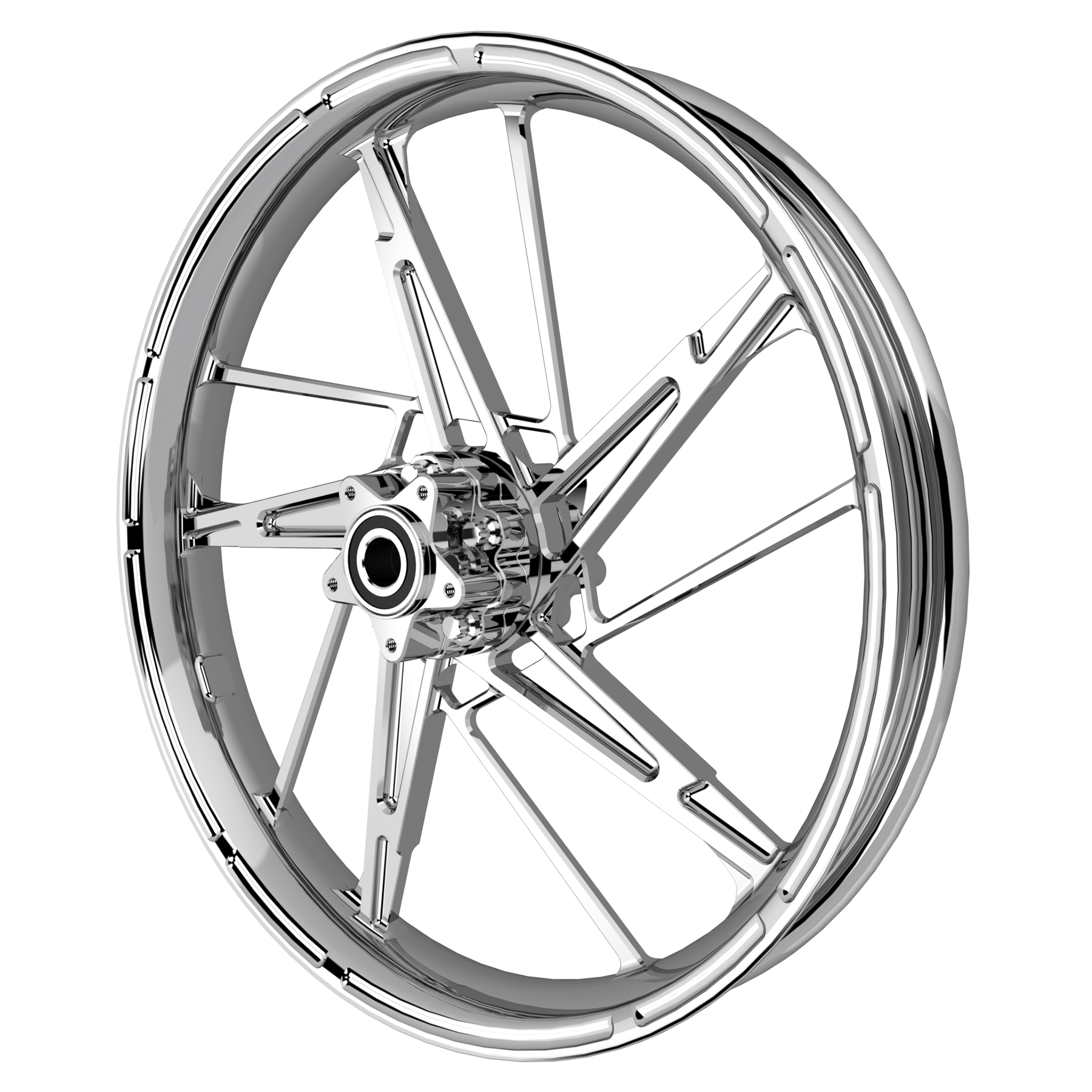 PS.08 Harley Softail | Dyna | Sportster Chrome Wheels - SMT Wheels