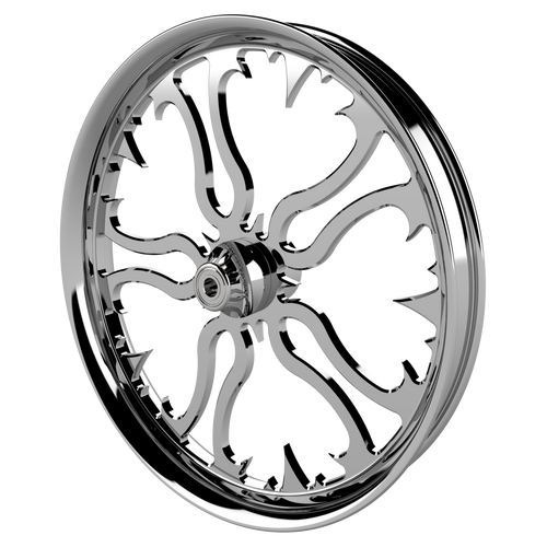 Ring of Fire Bulldog Fat Tire Chrome Wheels