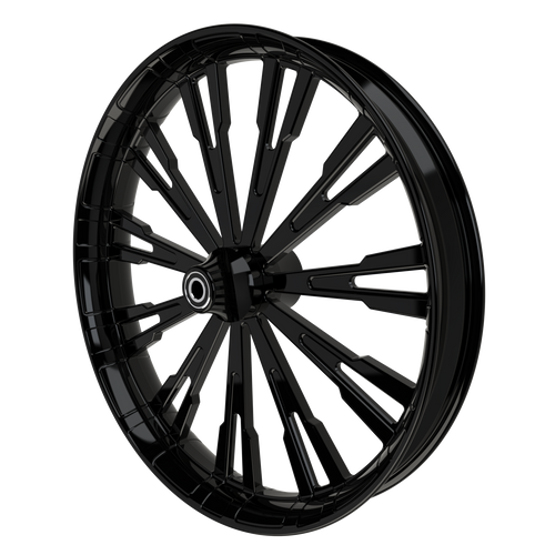 Roulette Bulldog Fat Tire Black Wheels 3/4 View