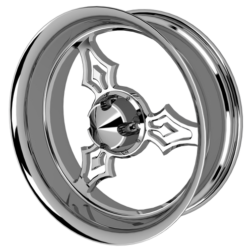 Iron Trinity Harley Trike Chrome Wheels