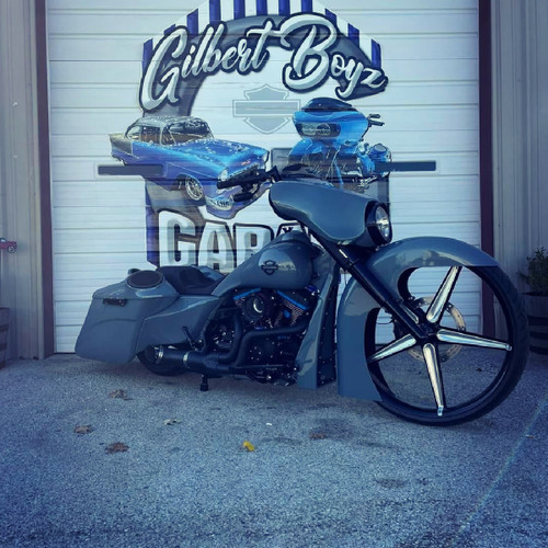 Rev Limit Harley Touring Black Double Cut Wheels