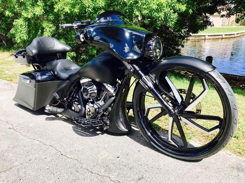 Speed Harley Touring Black Double Cut Wheels