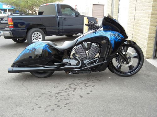 Classic Harley Touring Black Wheels