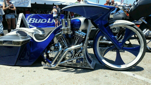 Twisted Steel Harley Touring Black Wheels