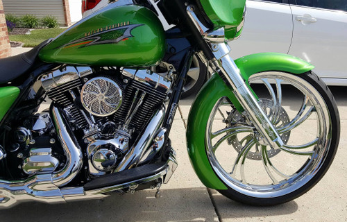 V Arm Harley Touring Chrome Wheels
