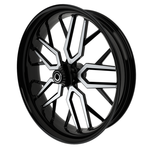 GT4 Harley Touring Black Wheels with color insert