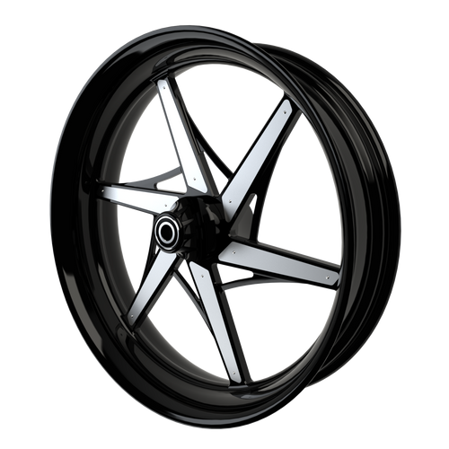 GT6Sixer Harley Touring Black Wheels with color insert