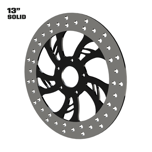 Hennessey 13" Solid Rotor in Black