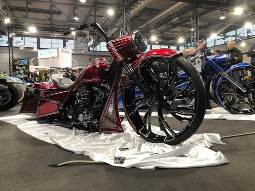 16 Inch Guinzu Black Double Cut Harley Wheel