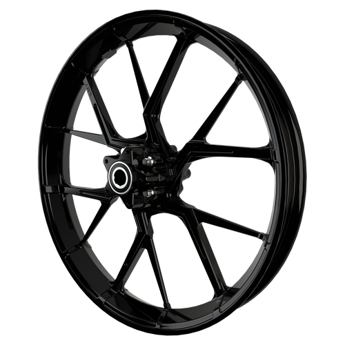 21 Inch PS.02 Black Harley Wheel