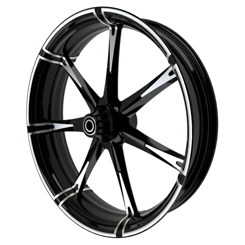 OG.14 Harley Softail | Dyna | Sportster Black Double Cut Wheels