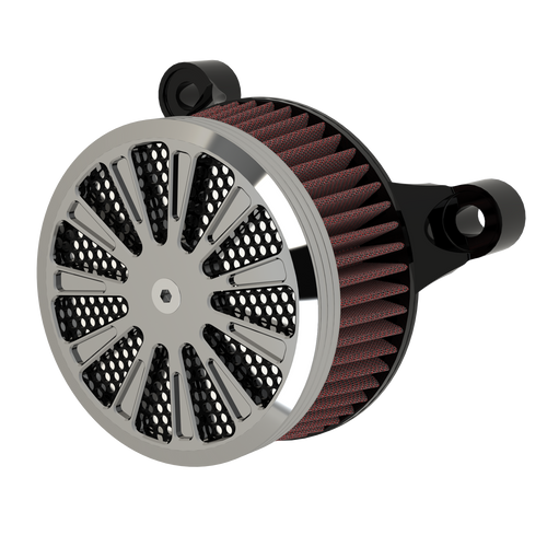 Elliptical Illusion Air Cleaner in chrome