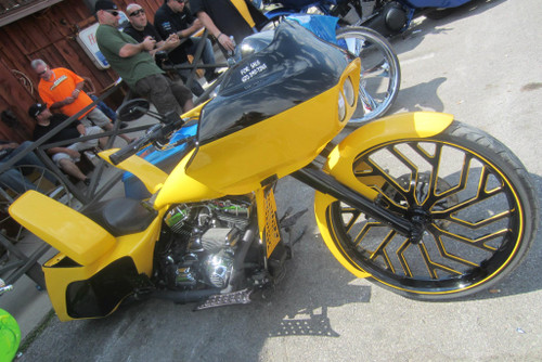 Legacy Harley Softail | Dyna | Sportster Black Double Cut Wheels